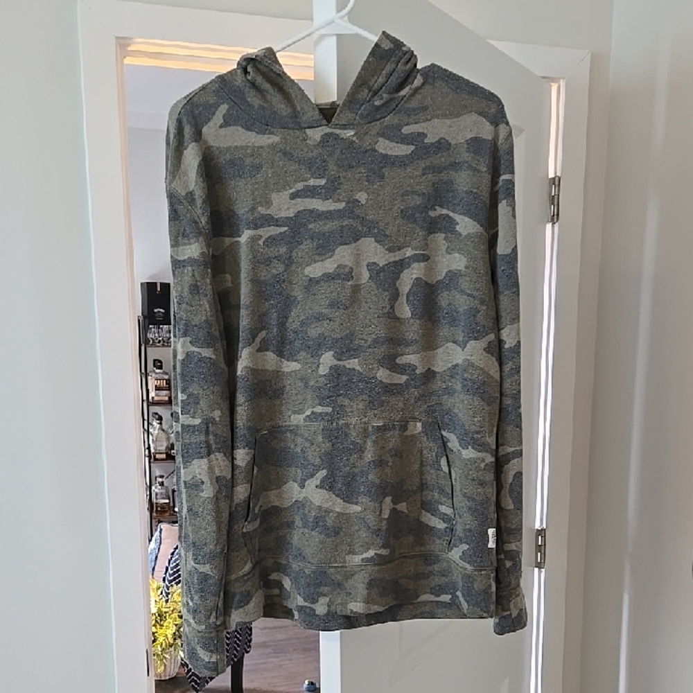 Express Camouflage Hoodie - Gray and Green